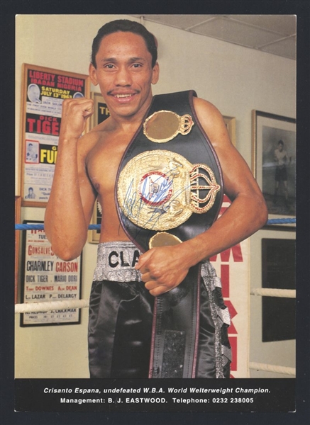 CRISANTO ESPANA Boxer SIGNED Photo 