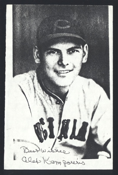ALEX KAMPOURIS ca 1934-38 Cincinnati Reds SIGNED Photo (d.1993)