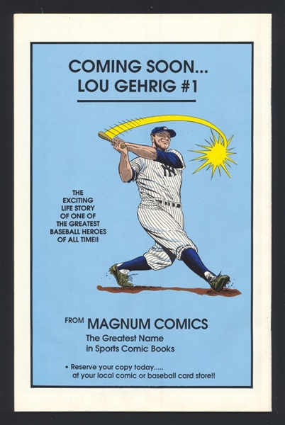 DUKE SNIDER SIGNED Magnum Comics Bio Comic (d.2011) HOF 1955 1959 Dodgers