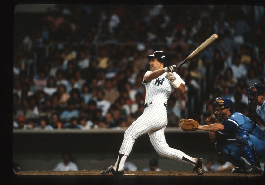 1983 New York Yankees RICK CERONE Original 35mm Slide Transparency