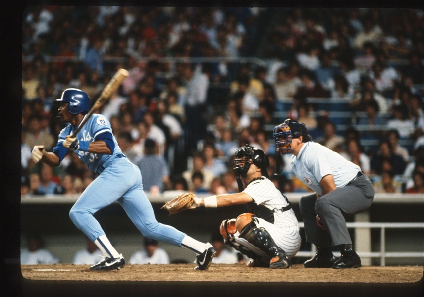 1983 Royals U L WASHINGTON & RICK CERONE Original 35mm Slide Transparency
