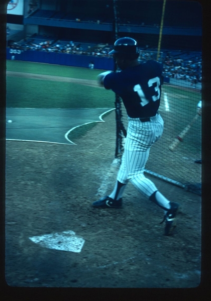 1980 New York Yankees RL BOBBY BROWN Original 35mm Slide Transparency