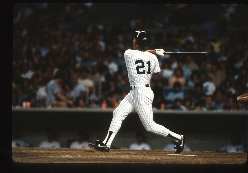 1983 New York Yankees STEVE KEMP Original 35mm Slide Transparency
