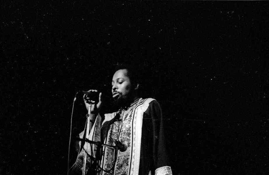 Strip of (6) 1960s LEON THOMAS Original 35mm Photo Negatives JAZZ SINGER bn