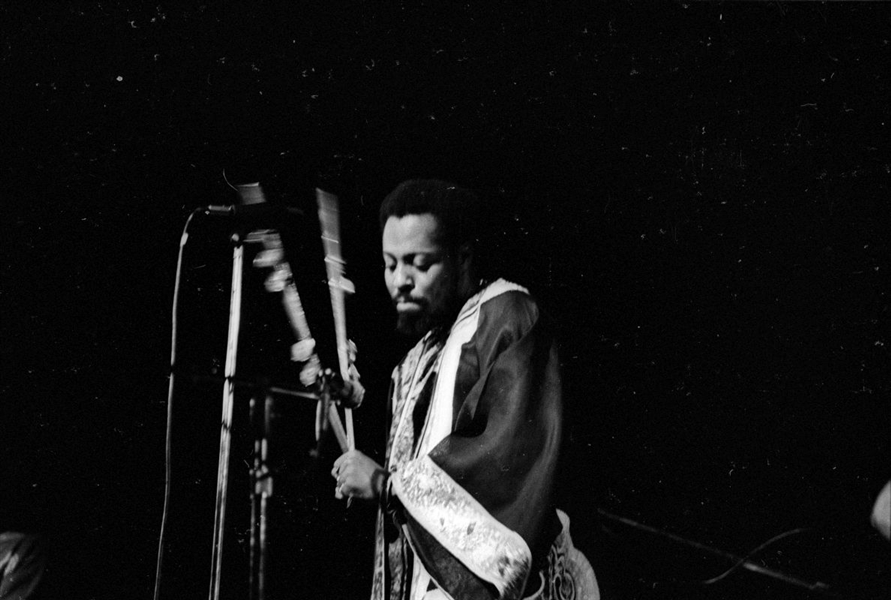 Strip of (6) 1960s LEON THOMAS Original 35mm Photo Negatives JAZZ SINGER bn