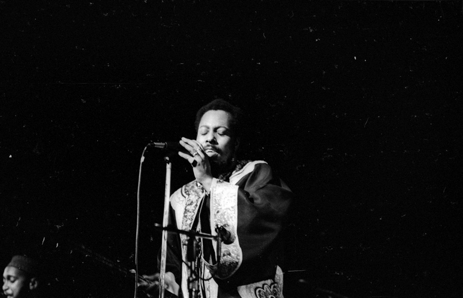 Strip of (6) 1960s LEON THOMAS Original 35mm Photo Negatives JAZZ SINGER bn