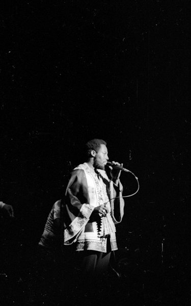 Strip of (5) 1960s LEON THOMAS Original 35mm Photo Negatives JAZZ SINGER bn