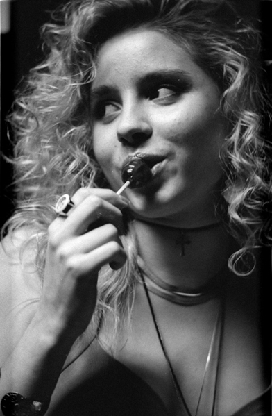 Strip of (4) 1990s MARY RILEY Original 35mm Photo Negatives MODEL ACTRESS bn