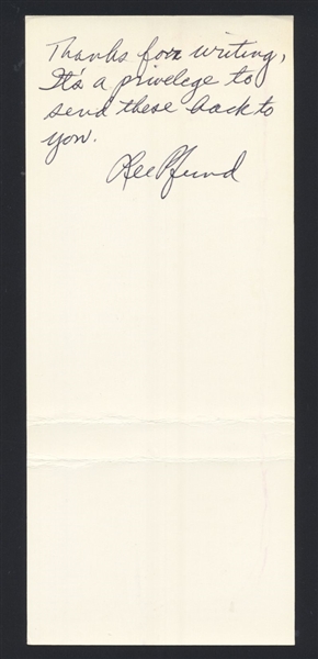 LEE PFUND SIGNED Religious Tract (d.2016) 1945 Brooklyn Dodgers