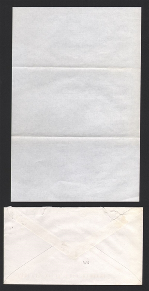 KAY BLUMETTA SIGNED Handwritten Letter (d.1997) AAGPBL Daisies Kalamazoo Lassies
