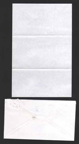 BOB J MILLER SIGNED Handwritten Letter (d.2020) 1950 Phillies