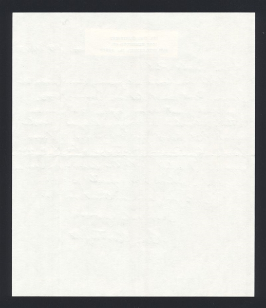 GUY CURTRIGHT SIGNED Handwritten Letter (d.1997) Chicago White Sox