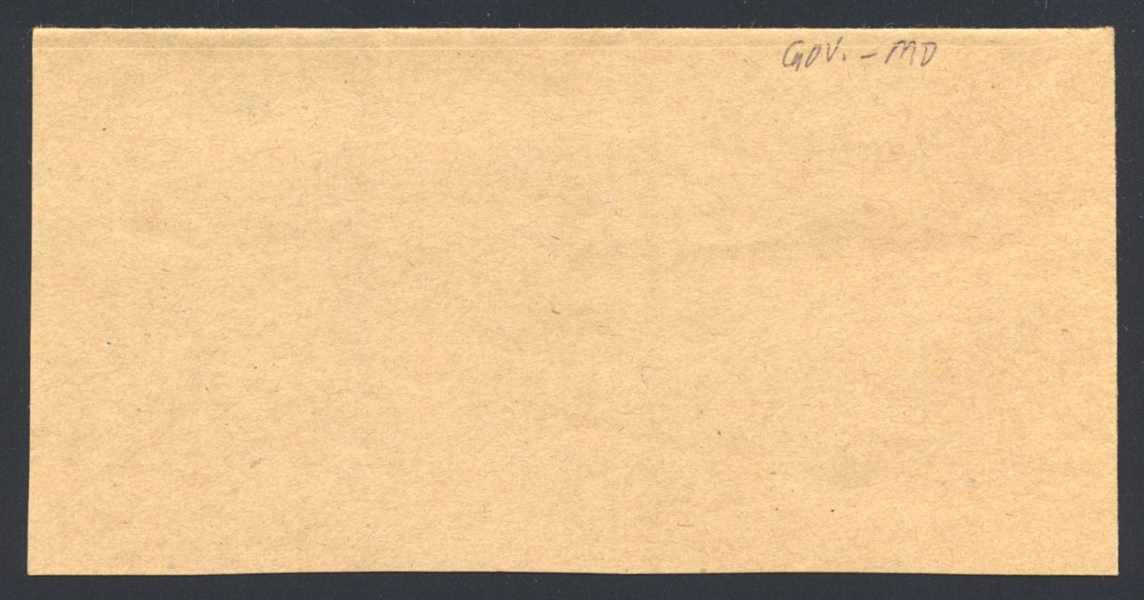 HARRY HUGHES SIGNED Cut Autograph (d.2019) Governor of Maryland