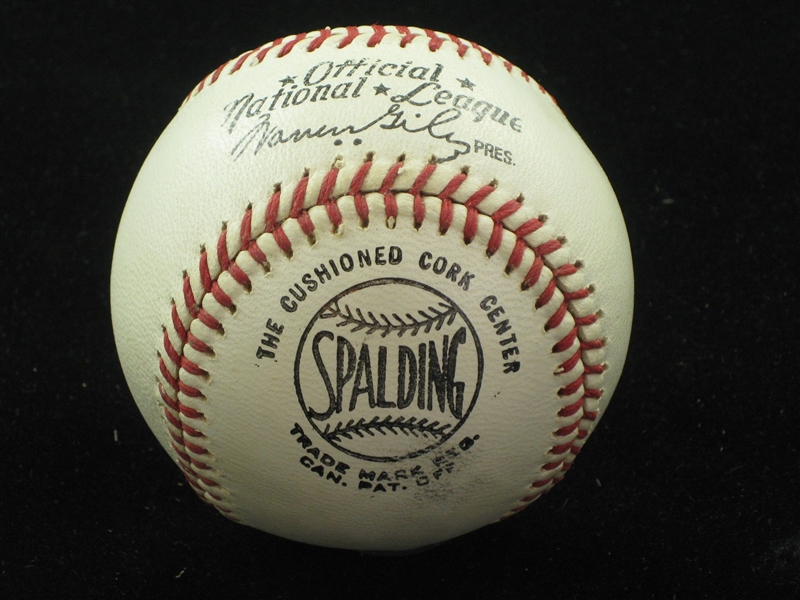 Official National League Warren Giles Baseball NEW IN BOX Rare Canadian Stamping