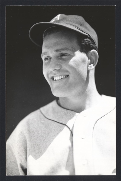 JIM RENINGER Real Photo Postcard RPPC 1938-39 Athletics George Burke 