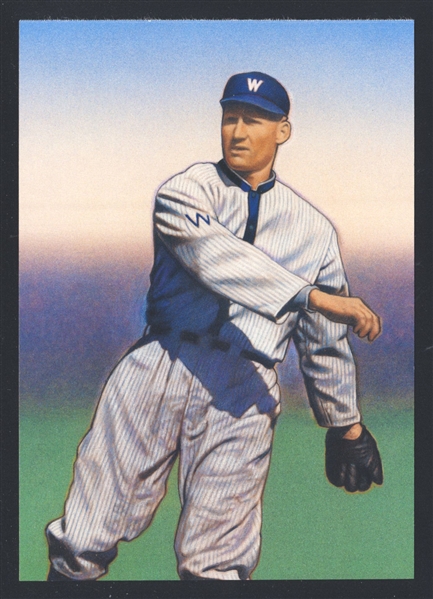 WALTER JOHNSON Washington Senators 20-Cent Prepaid USPS Postcard 2000 HOF