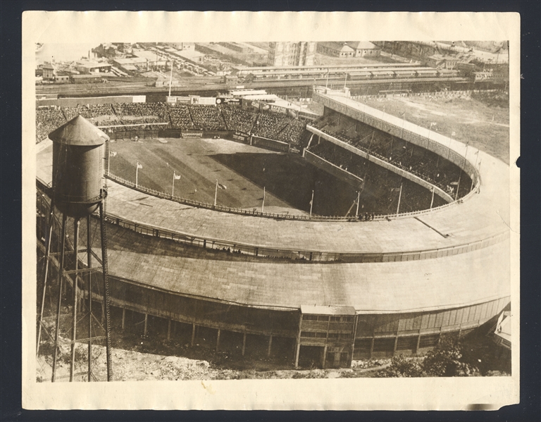1922 THE POLO GROUNDS Exterior Aerial Photo Original Photo New York Giants