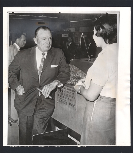 1959 Detroit Tigers JIMMY DYKES Vintage Wire Photo