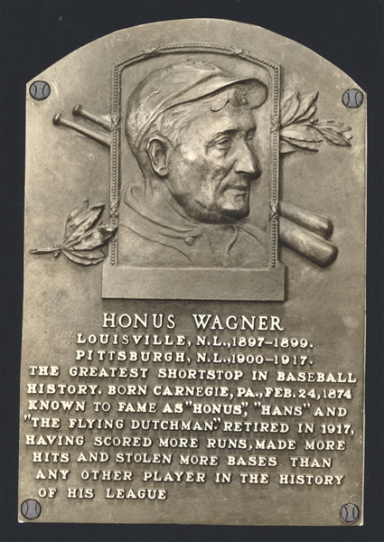 1950s Pittsburgh Pirates HONUS WAGNER HOF Plaque Original Photo HOF