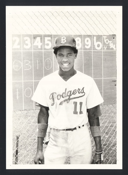 1980s Bradenton Dodgers Minor League JUAN BELL Original Photo