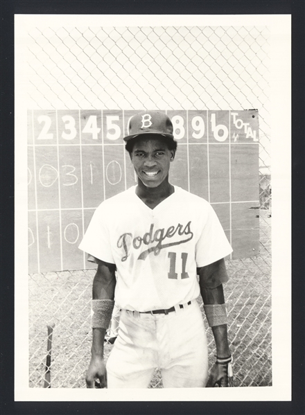 1980s Bradenton Dodgers Minor League JUAN BELL Original Photo