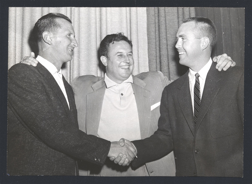 1957 League DICK WHITMAN, BOB FONTAINE & BOB MURPHY Original Photo