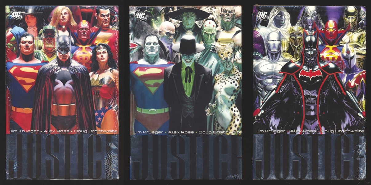 Justice (DC) V1, V2, V3 HC NM 2007 DC Alex Ross Comic Book