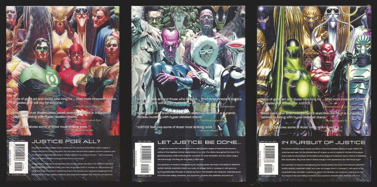 Justice (DC) V1, V2, V3 HC NM 2007 DC Alex Ross Comic Book