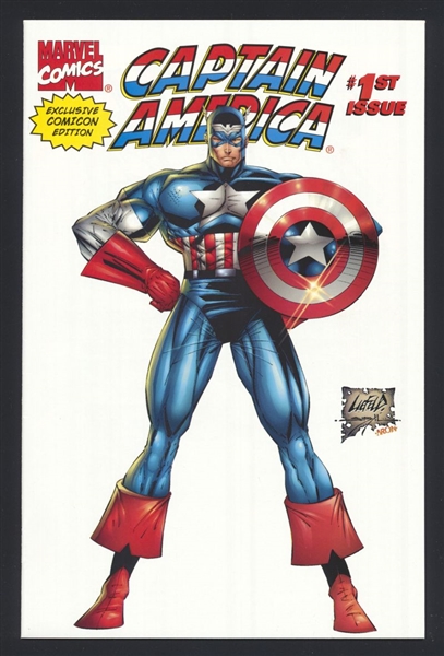 Captain America (1995) #1/E NM  Marvel Rob Liefeld Comicon Variant Comic Book