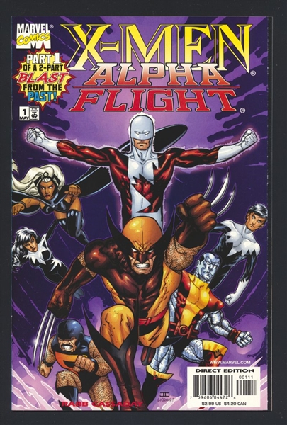 X-Men/Alpha Flight (V2) #1 VF/NM 1998 Marvel John Cassaday Comic Book