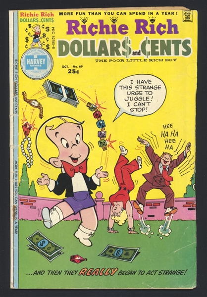 Richie Rich Dollars & Cents #69 G 1975 Harvey Comic Book