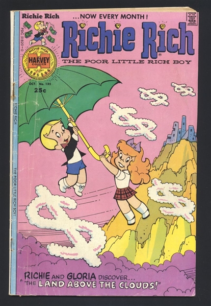 Richie Rich (V1) #135 G 1975 Harvey Comic Book