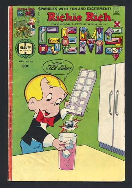 Richie Rich Gems #16 G 1977 Harvey Comic Book