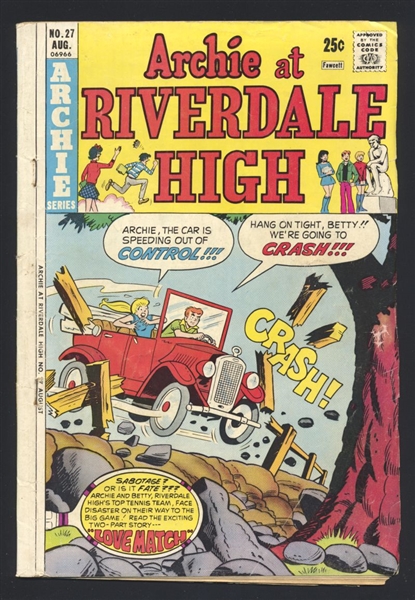 Archie at Riverdale High 26 & #27 FR/G 1975 Archie Willie Mack Comic Book