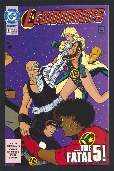 Legionnaires #6 NM 1993 DC vs Fatal Five Comic Book