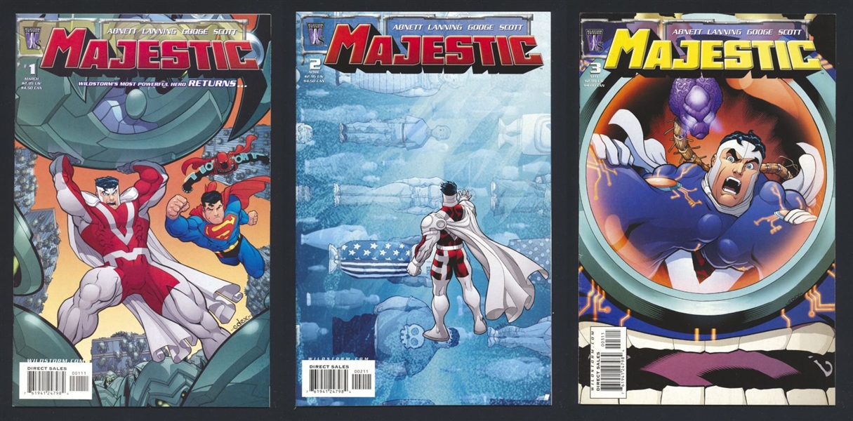 Majestic (2005) RUN #1-3 NM 2005 DC / WildStorm Ed McGuinness Comic Book