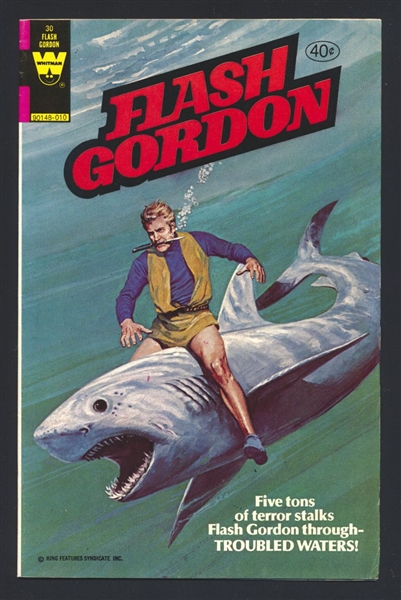 Flash Gordon #30 VF 1980 Whitman Shark Cover Comic Book