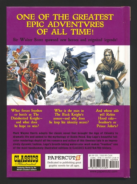 Classics Illustrated V13: Ivanhoe HC NM 2011 Papercutz Comic Book