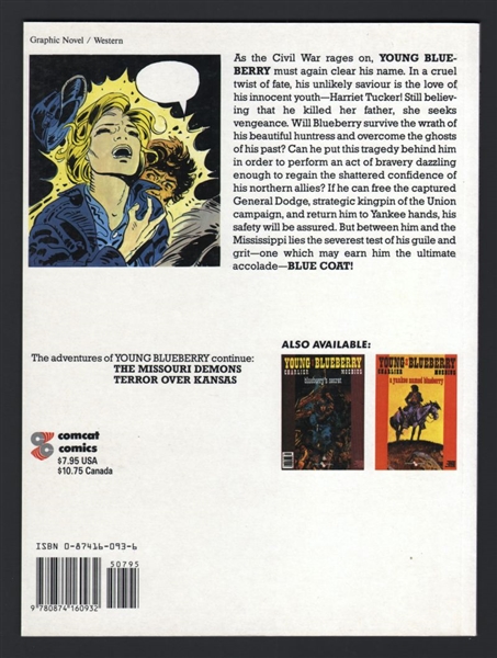 Young Blueberry V3: The Bluecoats GN NM 1990 Comcat Moebius Comic Book