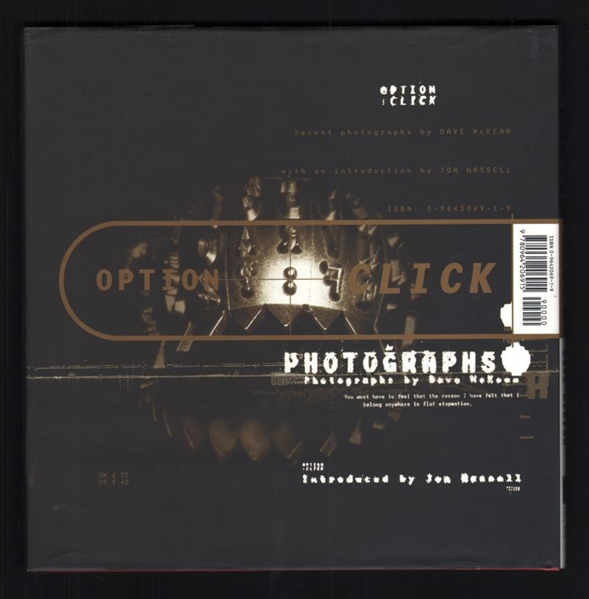 Option Click HC NM  Allen Spiegel Fine Arts Dave McKean Art Book Comic Book