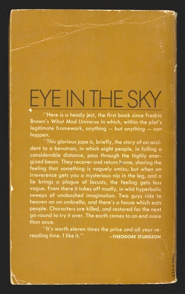 Eye In The Sky (Ace) #MMPB New 1972 Ace Philip K Dick Comic Book