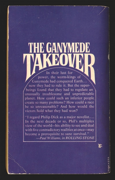 The Ganymede Takeover #PB VG  Ace Philip K Dick Ray Nelson Comic Book