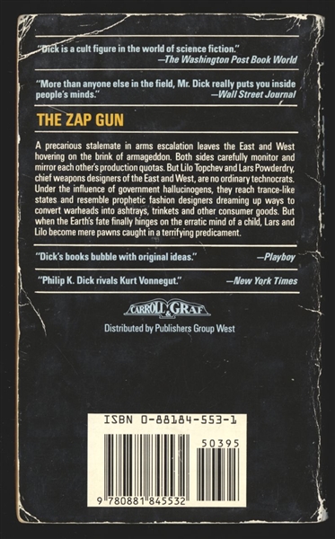 Zap Gun (Carroll & Graf) #PB OK  Carroll & Graf Philip K Dick Comic Book