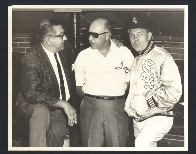 1966-68 Chicago White Sox EDDIE STANKY & UNIDENTIFIED Original Photo
