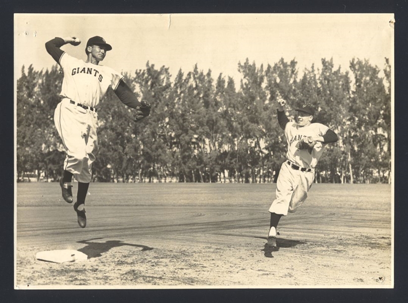1950 New York Giants AL DARK & EDDIE STANKY Original Photo