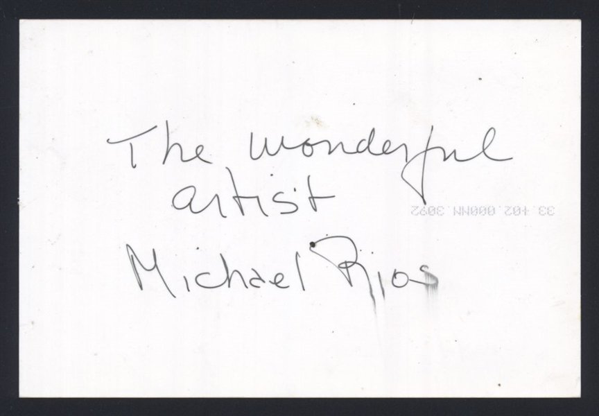 1980s MICHAEL RIOS Artist Vintage Original Photo bn