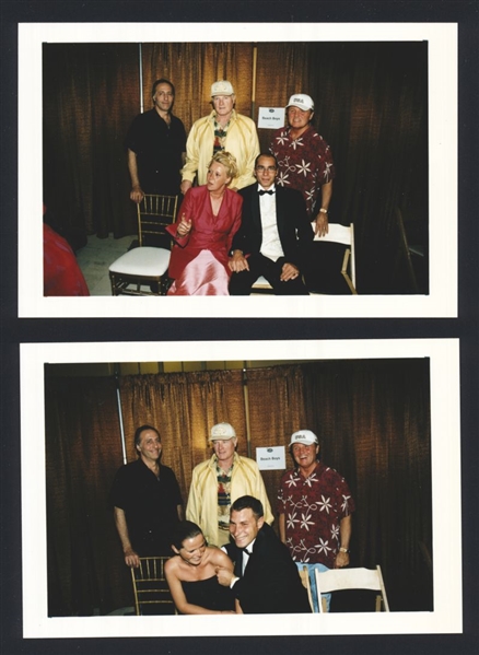 Lot (2) 1999 BEACH BOYS MIKE LOVE BRUCE JOHNSTON DAVID MARKS Original Photos bn