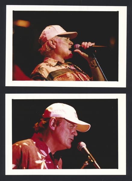 Lot (2) 1999 BEACH BOYS Live Concert MIKE LOVE BRUCE JOHNSTON Original Photos bn