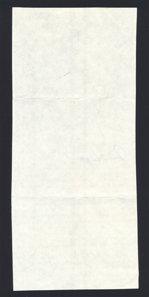 JIM HEGAN ca 1950s New York Yankees SIGNED Cut (d.1984)
