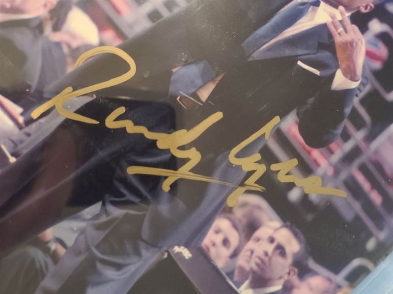 RANDY AYERS Philadelphia 76ers Coach SIGNED Photo Beckett JSA Certified Slabbed